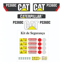 Comprar Kit Adesivos Completo Caterpillar Ps360c P\u002F Máquinas Pesadas Cor Preto
