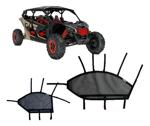 Tela De Proteção Portas Utv Can-am Maverick X3 Max 4lugares
