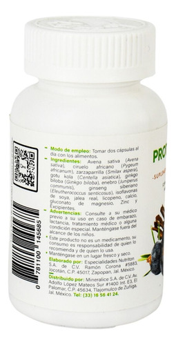 Protaqina 60 Capsulas 500 Mg C/u Qina Ntl Rmflex