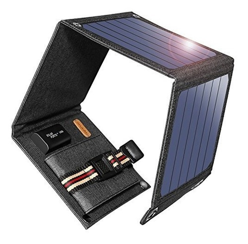 Suaoki 14w Cargador Solar Portátil Plegable Con Paneles Sola