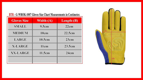 Guantes De Seguridad Cuero Genuino Para Construcción