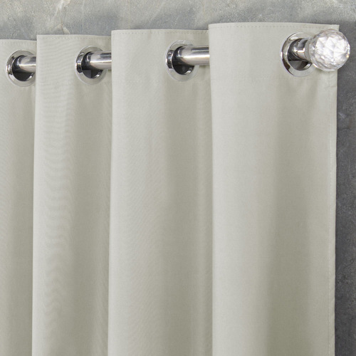 Cortina Blackout 100% Em Tecido + Pvc 3,00m X 2,70m Palha