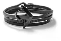 Comprar Pulsera Hombre - Pulsera Cuero Genuino - Dije Acero Modelo Ancla - Brazalete Hombre - Pulsera Ancla - Pulseras Hombre