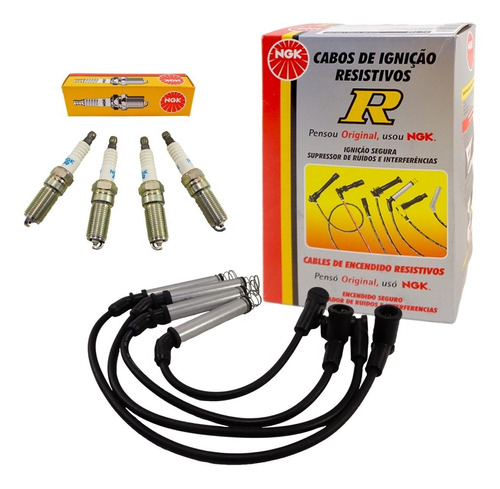 Kit Cables+bujias Ngk Ford Fiesta Ka 08/14 1.6 8v Rocam Cuot