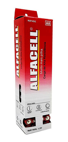 Pilha Normal Comum Aa 2a R6p 1,5v Alfacell Cx 60 Un Atacado
