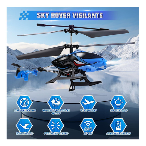 Un Helicóptero Alpha Rc, Helicóptero De Control Remoto De De