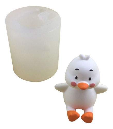 (e) Molde De Silicona Con Forma De Vela De Pato Para Fundici