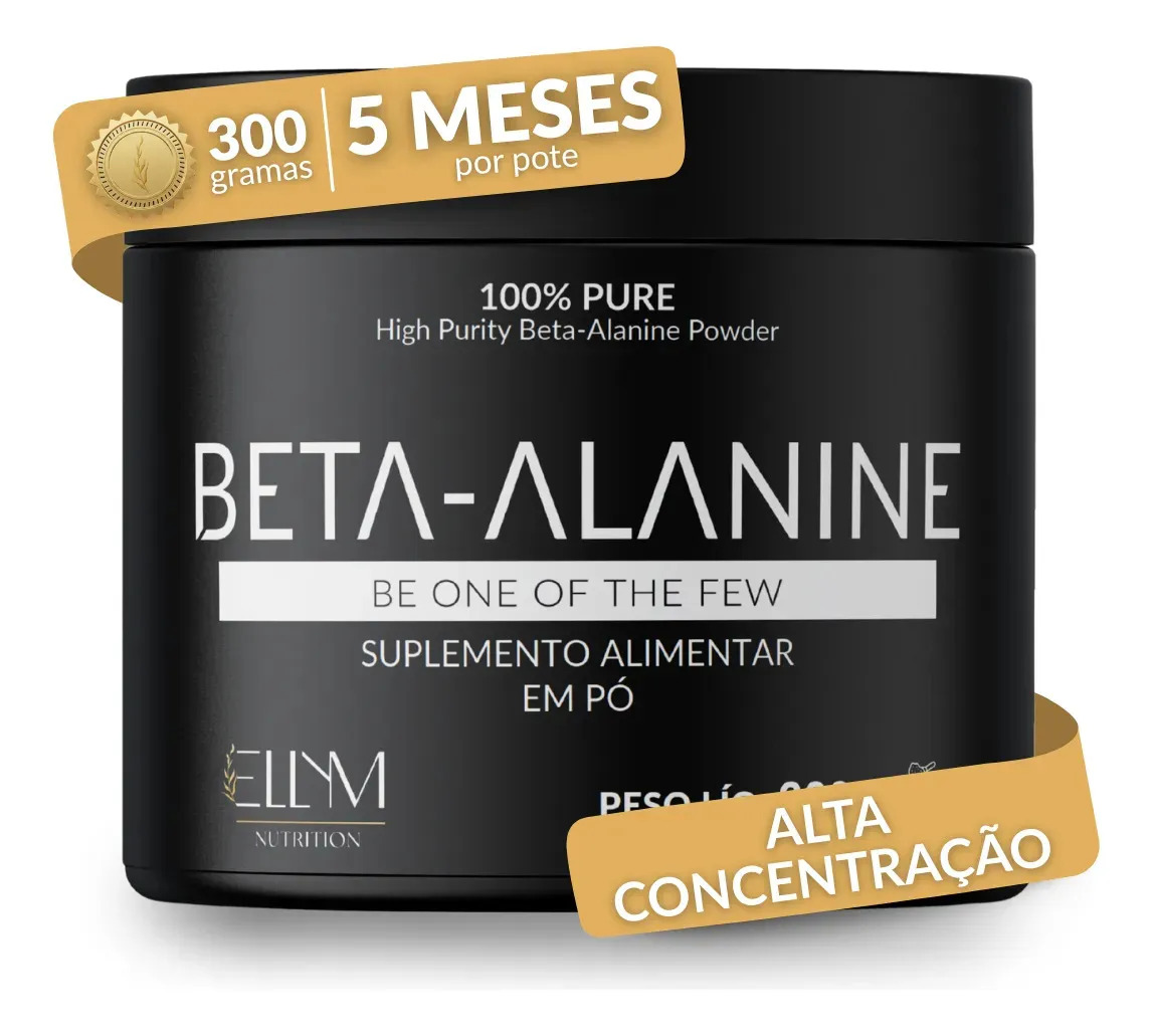Beta Alanina 300g 100% Pura Ellym Nutrition