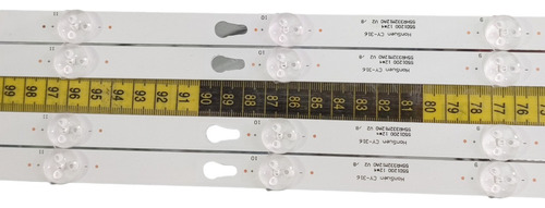 // Kit Leds Ple-55s09uhd 4 Tiras 12 Leds Ple55s09uhd