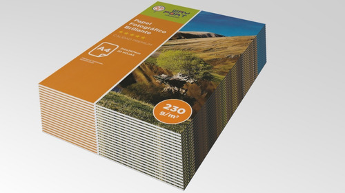 Imagen 1 de 2 de 3 Paquetes Papel Fotográfico Brillo 230 Grs - 60 Hojas