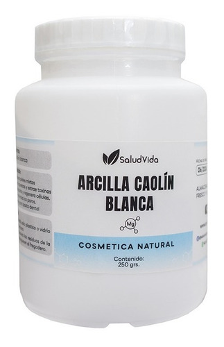 Arcilla Caolin Blanca (pieles Mixtas) 250gr.