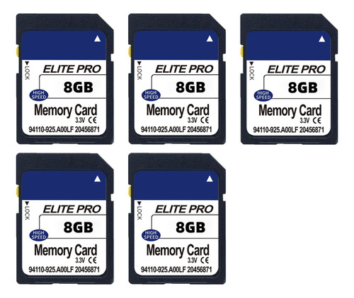 5 Unidades/ranura De Memoria Sd De 8 Gb