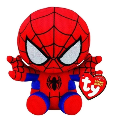 Beanie Babies Homem Aranha Spider Man Pelúcia Ty Dtc