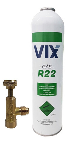 Lata De Gás R22 Vix 950g + Valvula 