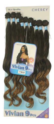 Cabelo Organico Vivian 360g Para Entrelace Cor T1b/27