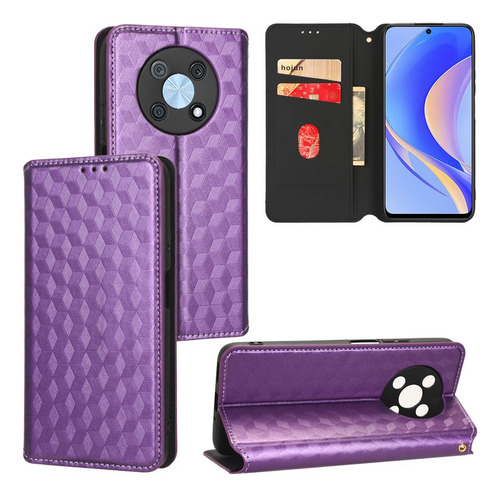 Funda Para Huawei Nova Y90 4g Pu Cuero Cierre Magnético 3d