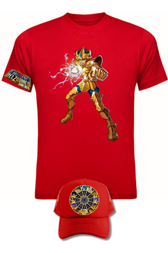 Camiseta Manga Corta Caballeros Zodiaco Leo Obsequio Gorra