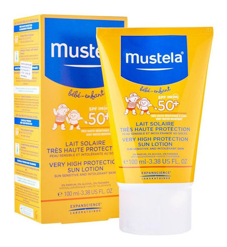 Protetor Solar Infantil Mustela Loção Fps50 100ml