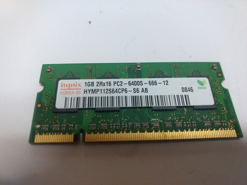 Memoria Ram Sodimm 1gb Ddr2 Pc2-6400 667 Mhz Hynix