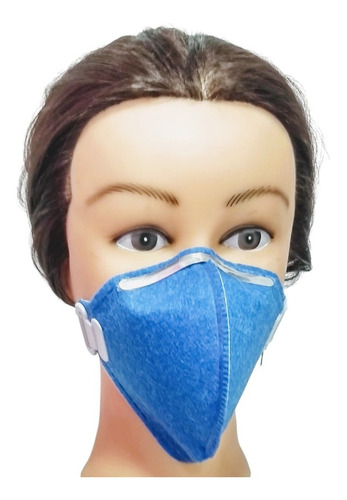 100 Mascaras De Proteção Facial, Pff1 Caixa, Black Friday Cor Azul