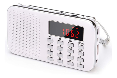 Mini Radio Portátil Am Fm Radio De Bolsillo Con Mp3, Lintern