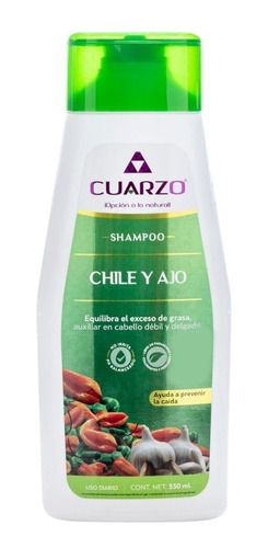 Shampoo Chile Y Ajo 550 Ml - Cuarzo