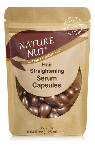 Nature Nut Hair Straightening Serum Cápsulas - Tratamiento.