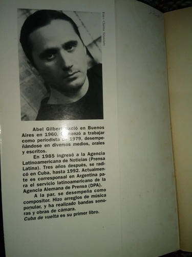 Libro Cuba De Vuelta Abel Gilbert