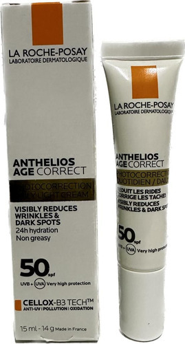 Anthelios Age Correct Fps 50 De 15 Ml Anti Arrugas Y Manchas