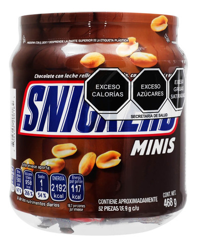 2 Pack Chocolate Relleno Caramelo Y Cacahuate Snickers 468