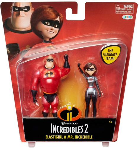 Jakks Pacific Disney Pixar Los Increíbles Pack De 2 De 10 Cm