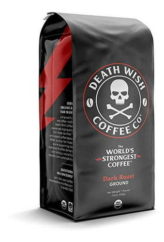 2 Café Death Wish Organico Café Más Fuerte Del Mundo 450g