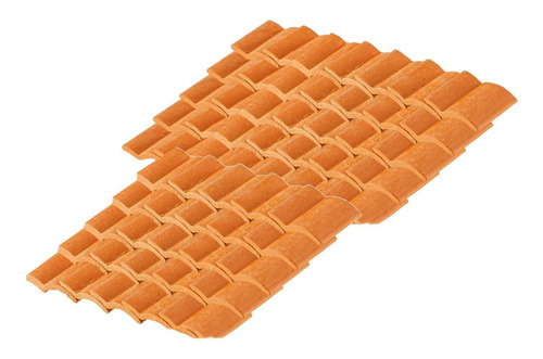 Imagen 4 de 6 de Casa De Muñecas Miniatura Azulejos Ladrillo Rojo Forma S