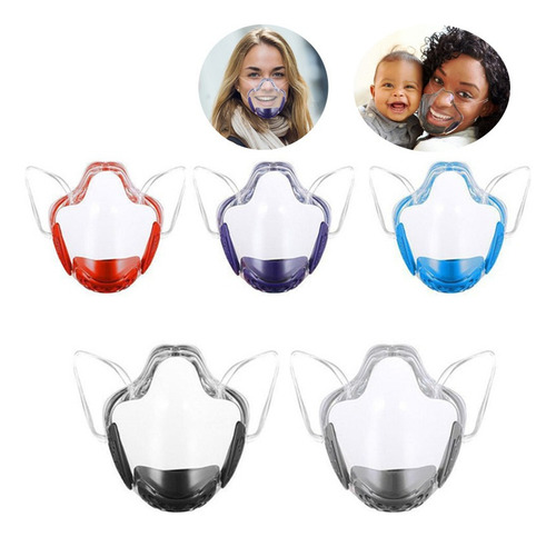 Máscara Transparente Reutilizable Transpirable Pc Resistente