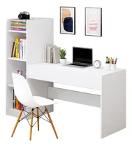 Comprar Escritorio Con Estantes Moderno Gema 1 Cajón R&r Muebles