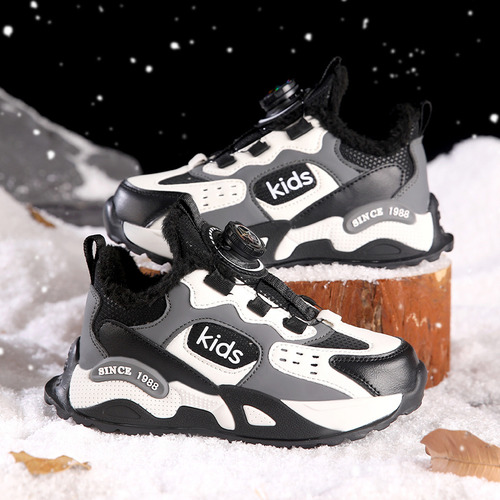 Zapatillas Deportivas De Terciopelo Para Niños En Invierno