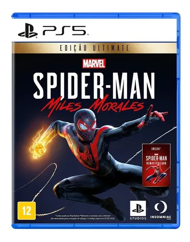 Imagem do produto Marvel's Spider-Man: Miles Morales Ultimate Edition PS5 - Físico em Mercado Livre