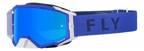 Antiparras Fly Racing Zone Pro Azul Smoke Lents