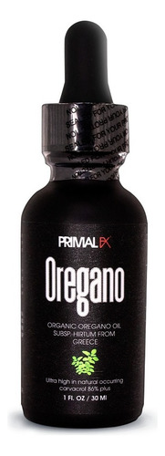 Primal Fx Oregano Oil 80% Carvacrol Timol. Infeccion Candida Orégano