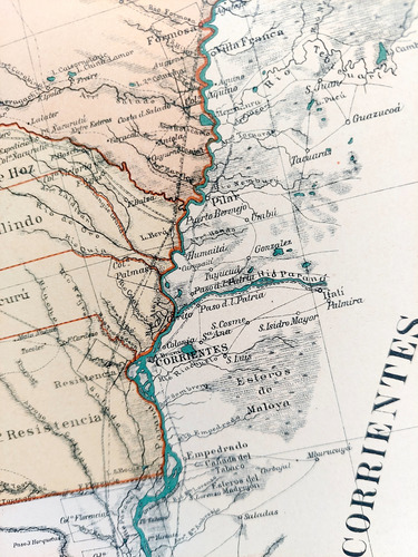 Mapa 1886 Formosa Y Chaco Ferrocarriles Telegrafos Caminos (Usado)