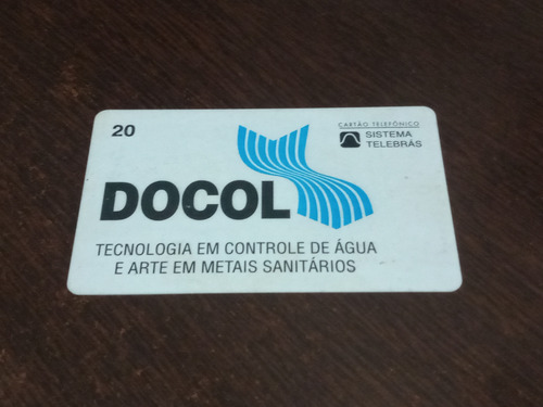 Cartões Telefonico Mídia Rara Docol (Usado)