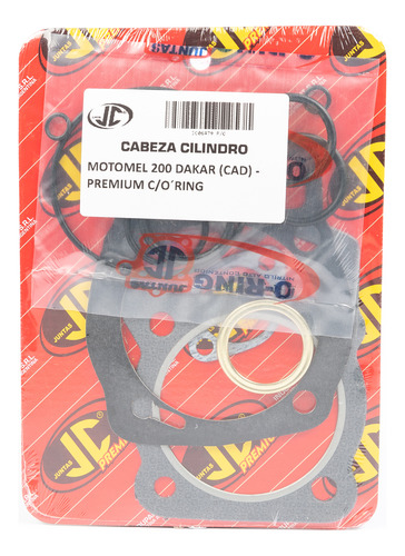 Junta Tapa De Cilindro Con Oring Motomel Dakar 200 (cad) Jc