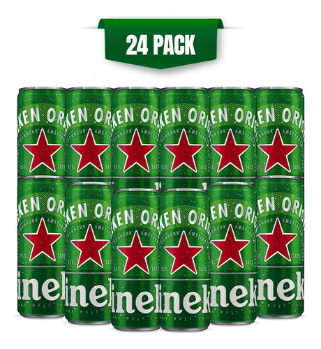 Cerveza Heineken 24 Latas De 355ml