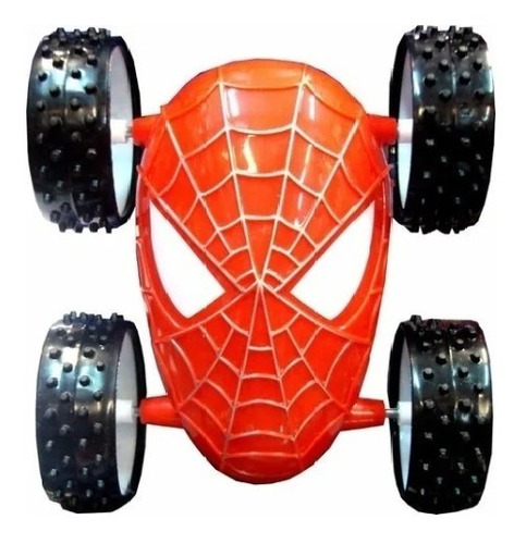 Spiderman Auto A Friccion Tumbling Car Gira 360 Orig. Ditoys Personaje Hombre Araña