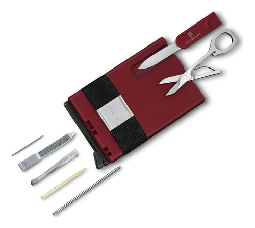 Smart Card Wallet Victorinox 0.7250.13 color rojo liso