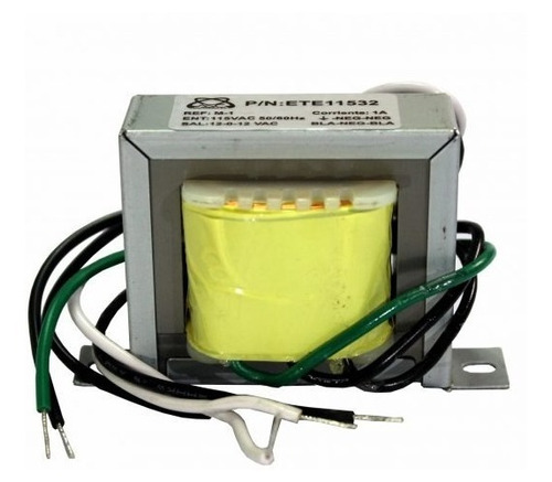 Transformador M1- 1amp 12v/12v Entrada 115v