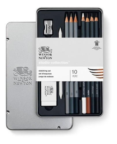 Lapices Boceto Winsor & Newton Lata X10 Piezas Microcentro