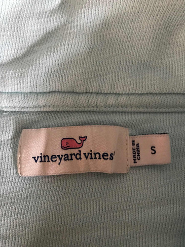 Sudadera Unisex Vineyard Vines Talla S Color Aqua (Usado)