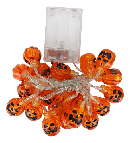 Cadena De Faroles De Calabaza Para Halloween Que Funcionan C