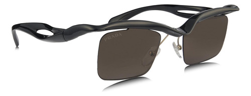 Prada Spr A15 1ab-8c1 Morph Small Square Shape Dark Brown (Usado)